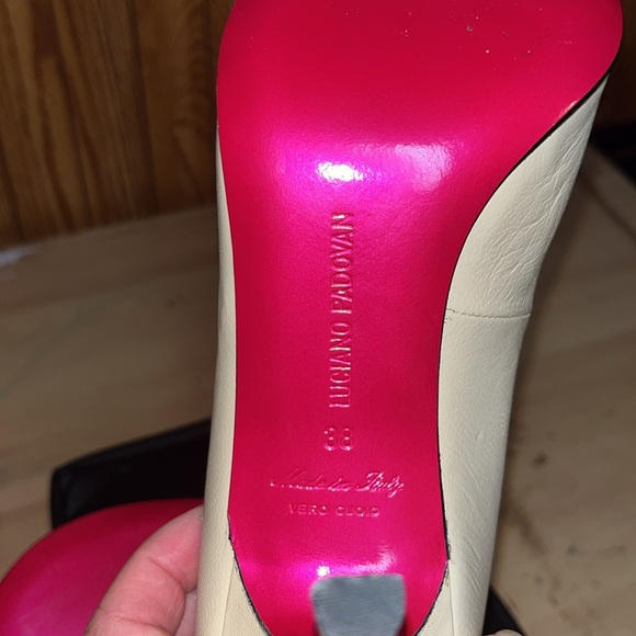 LUCIANO PADOVAN stiletto pointy toe heels (sz 38) - Picture 8 of 9